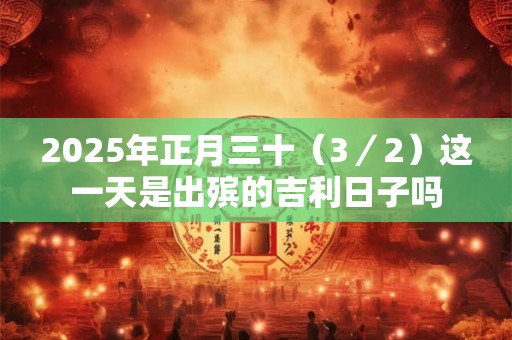 2025年正月三十（3／2）这一天是出殡的吉利日子吗