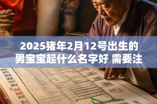 2025猪年2月12号出生的男宝宝起什么名字好 需要注意什么