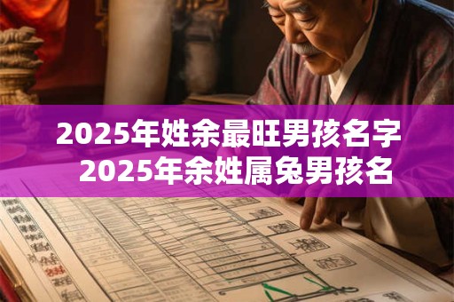 2026年姓余最旺男孩名字 2026年余姓属兔男孩名 2026年姓余最旺男孩名字 2026年余姓属兔男孩名