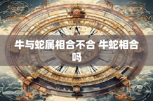 牛与蛇属相合不合 牛蛇相合吗