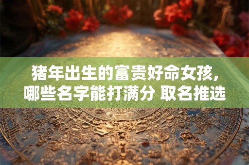 猪年出生的富贵好命女孩,哪些名字能打满分 取名推选大全来了