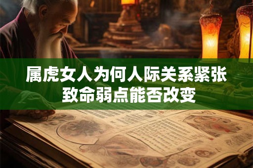 属虎女人为何人际关系紧张 致命弱点能否改变