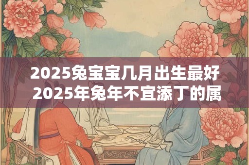2025兔宝宝几月出生最好 2025年兔年不宜添丁的属相