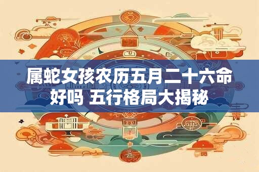 属蛇女孩农历五月二十六命好吗 五行格局大揭秘