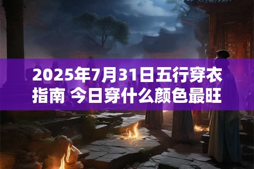2025年7月31日五行穿衣指南 今日穿什么颜色最旺运