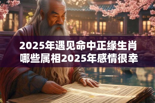 2025年遇见命中正缘生肖 哪些属相2025年感情很幸福