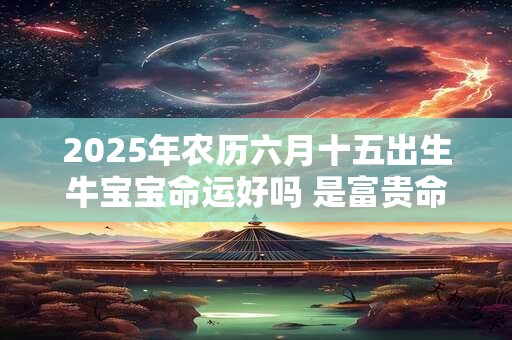 2026年农历六月十五出生牛宝宝命运好吗 是富贵命吗