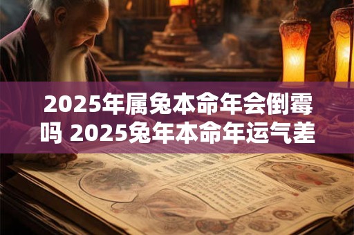 2025年属兔本命年会倒霉吗 2025兔年本命年运气差怎么办