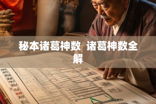 秘本诸葛神数  诸葛神数全解