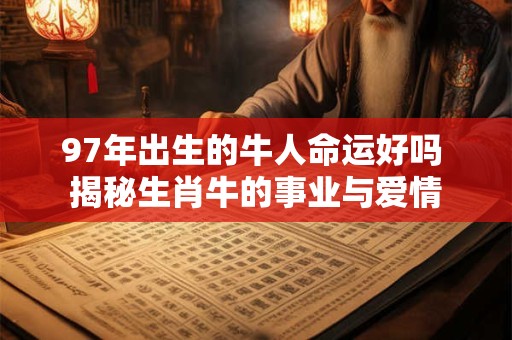 97年出生的牛人命运好吗 揭秘生肖牛的事业与爱情