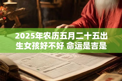 2025年农历五月二十五出生女孩好不好 命运是吉是凶
