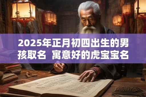 2025年正月初四出生的男孩取名  寓意好的虎宝宝名字