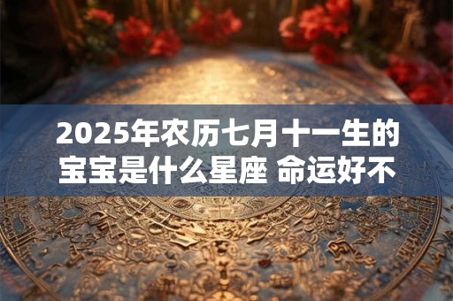2026年农历七月十一生的宝宝是什么星座 命运好不好