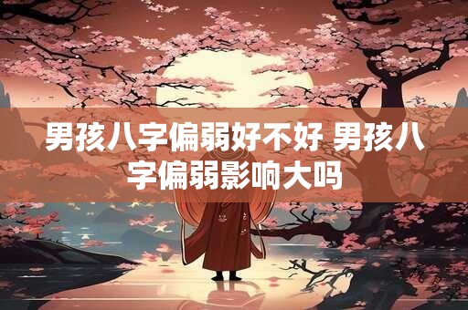 男孩八字偏弱好不好 男孩八字偏弱影响大吗