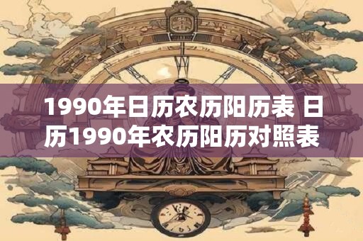 1990年日历农历阳历表 日历1990年农历阳历对照表