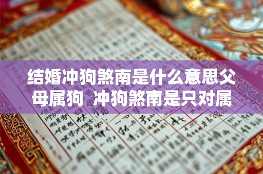 结婚冲狗煞南是什么意思父母属狗  冲狗煞南是只对属狗的不利吗