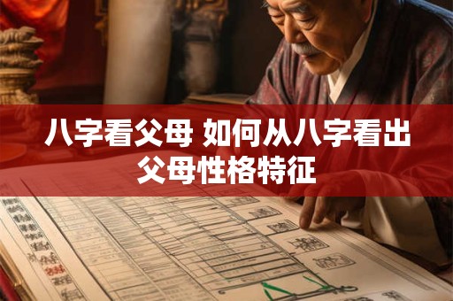 八字看父母 如何从八字看出父母性格特征 八字看父母 如何从八字看出父母性格特征