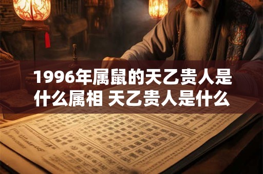 1996年属鼠的天乙贵人是什么属相 天乙贵人是什么意思