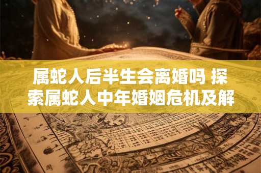 属蛇人后半生会离婚吗 探索属蛇人中年婚姻危机及解决方法