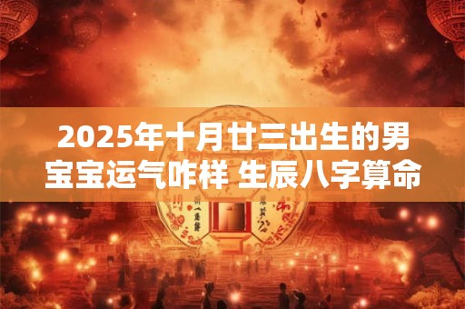 2025年十月廿三出生的男宝宝运气咋样 生辰八字算命