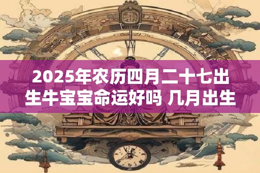 2025年农历四月二十七出生牛宝宝命运好吗 几月出生最好