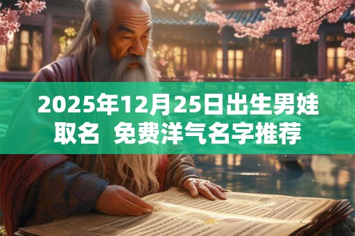 2026年12月25日出生男娃取名 免费洋气名字推荐 2026年12月25日出生男娃取名 免费洋气名字推荐