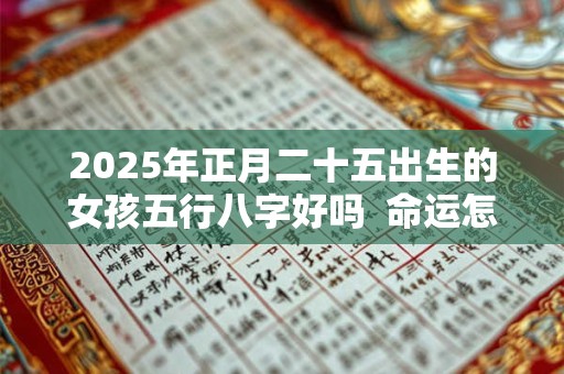 2025年正月二十五出生的女孩五行八字好吗 命运怎么样 2025年正月二十五出生的女孩五行八字好吗 命运怎么样