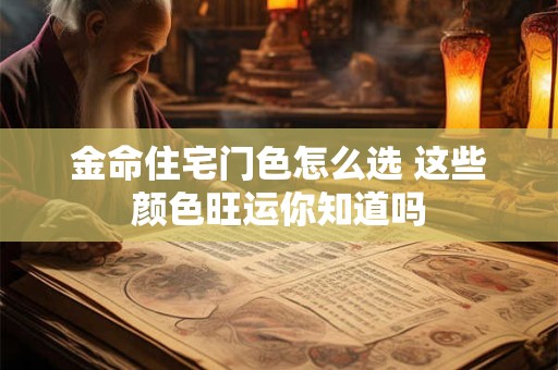 金命住宅门色怎么选 这些颜色旺运你知道吗