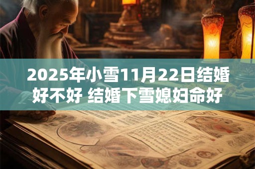 2025年小雪11月22日结婚好不好 结婚下雪媳妇命好吗