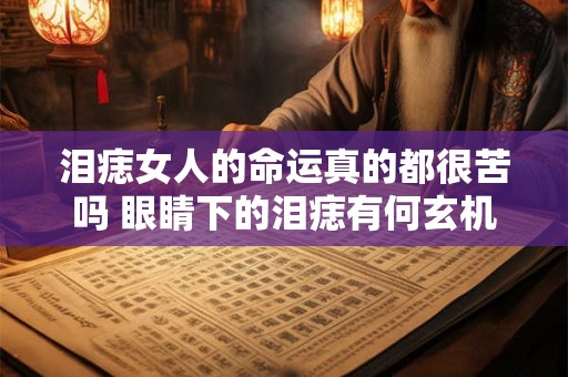 泪痣女人的命运真的都很苦吗 眼睛下的泪痣有何玄机