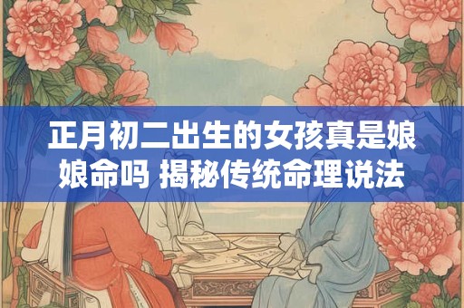 正月初二出生的女孩真是娘娘命吗 揭秘传统命理说法