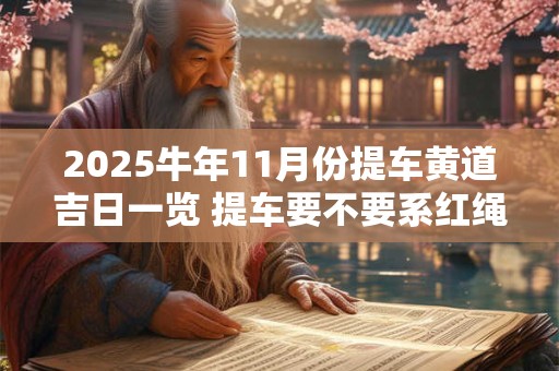 2025牛年11月份提车黄道吉日一览 提车要不要系红绳
