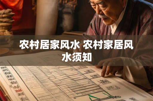 农村居家风水 农村家居风水须知