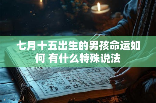 七月十五出生的男孩命运如何 有什么特殊说法