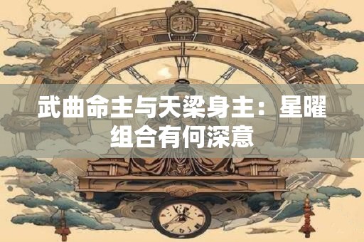 武曲命主与天梁身主：星曜组合有何深意