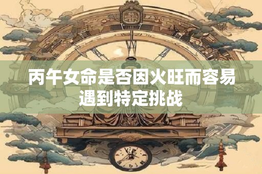 丙午女命是否因火旺而容易遇到特定挑战