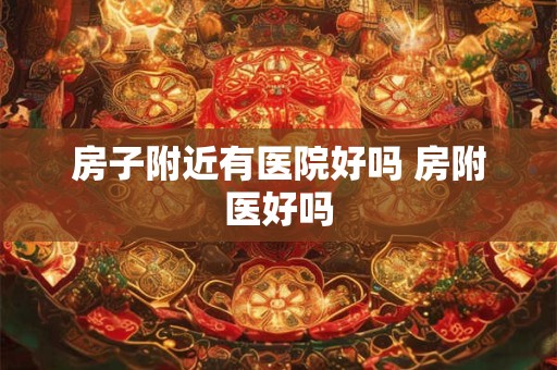 房子附近有医院好吗 房附医好吗