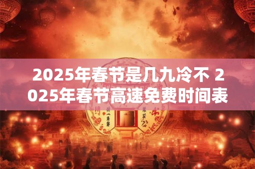 2025年春节是几九冷不 2025年春节高速免费时间表