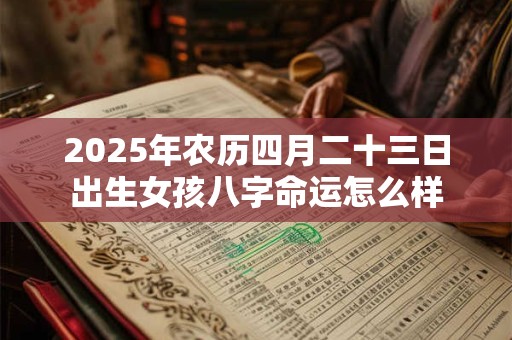 2026年农历四月二十三日出生女孩八字命运怎么样 2026年农历四月二十三日出生女孩八字命运怎么样