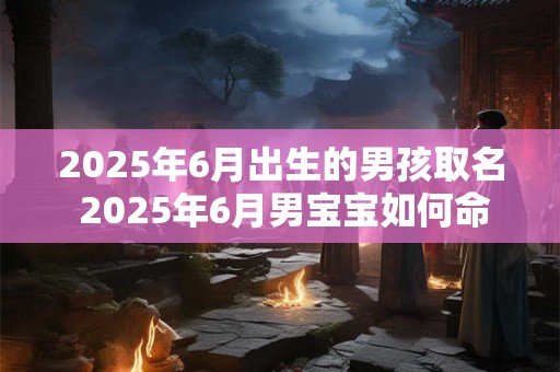 2025年6月出生的男孩取名 2025年6月男宝宝如何命名