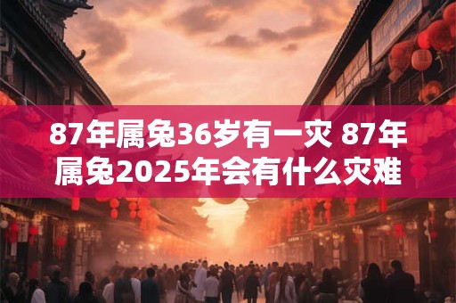 87年属兔36岁有一灾 87年属兔2025年会有什么灾难