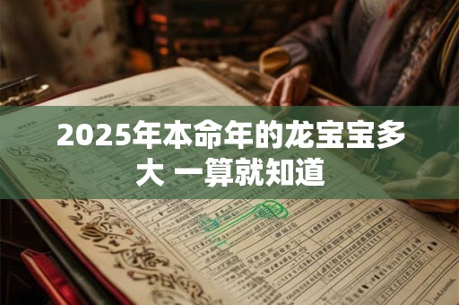 2025年本命年的龙宝宝多大 一算就知道 2025年本命年的龙宝宝多大 一算就知道