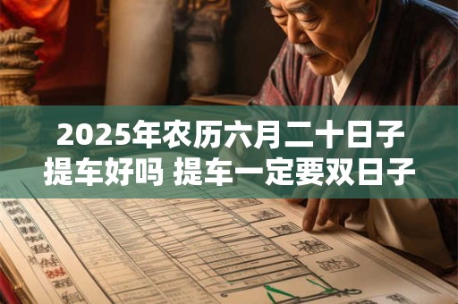 2025年农历六月二十日子提车好吗 提车一定要双日子吗