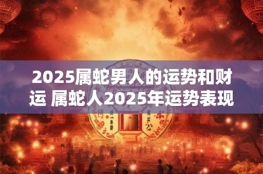 2025属蛇男人的运势和财运 属蛇人2025年运势表现