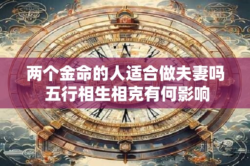 两个金命的人适合做夫妻吗 五行相生相克有何影响
