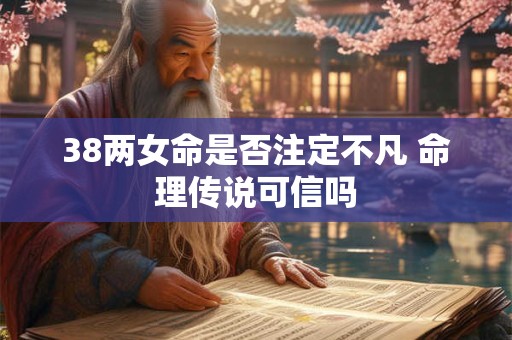 38两女命是否注定不凡 命理传说可信吗