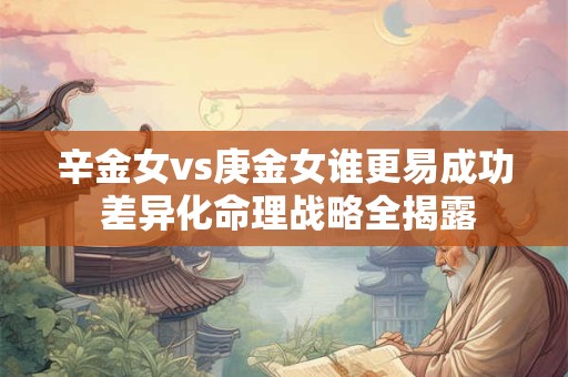 辛金女vs庚金女谁更易成功 差异化命理战略全揭露