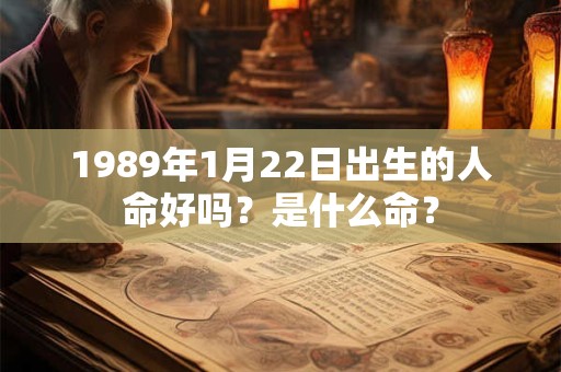 1989年1月22日出生的人命好吗？是什么命？