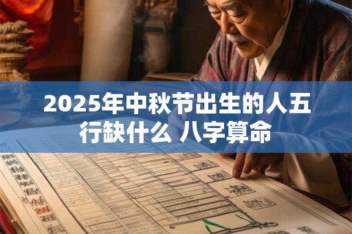 2025年中秋节出生的人五行缺什么 八字算命 2025年中秋节出生的人五行缺什么 八字算命
