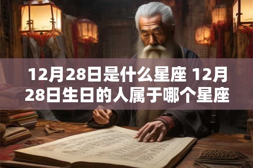12月28日是什么星座 12月28日生日的人属于哪个星座